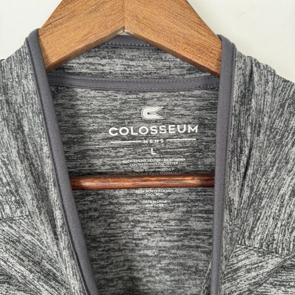 Colosseum Men's 1/4 Zip North Carolina State Pullover‎ Gray Large
